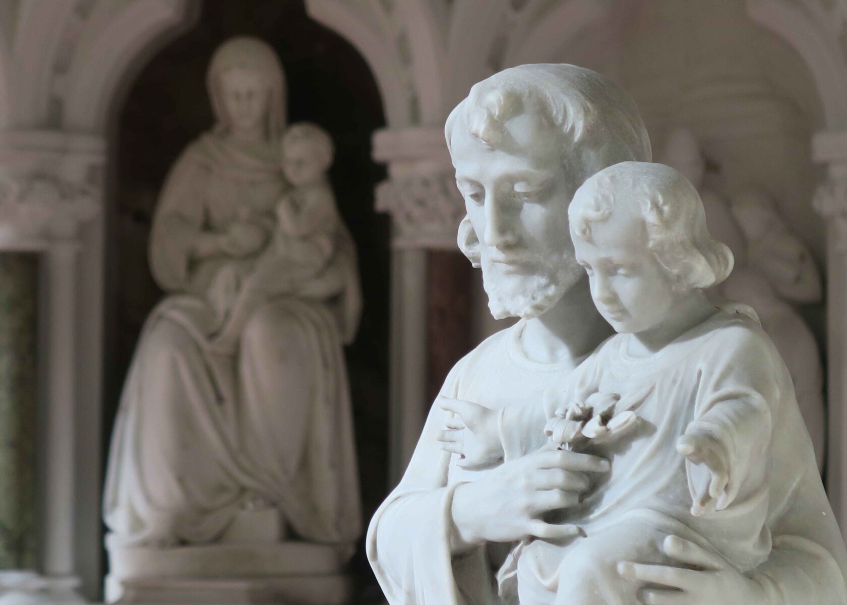 Joseph with Child - Mary in background