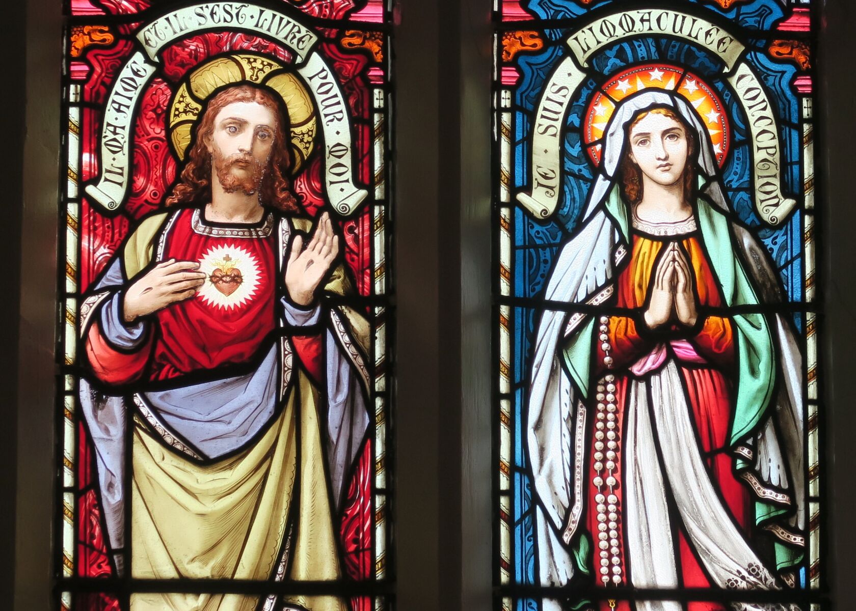 Sacred Heart and Immaculate Conception Window